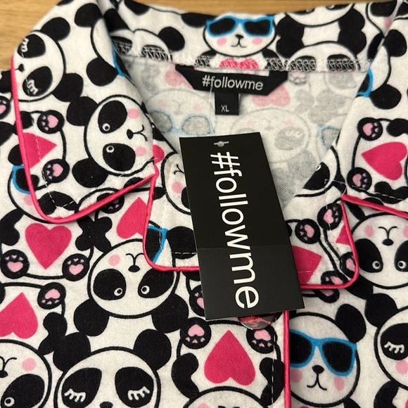 FOLLOW ME ⭐️  flannel pajama set - Picture 3 of 5